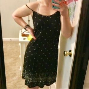 Cute black backless dress